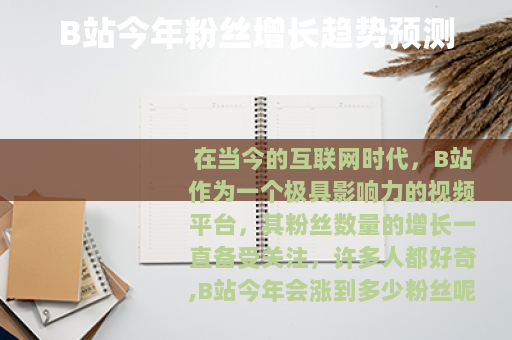 B站今年粉丝增长趋势预测