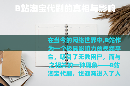 B站淘宝代刷的真相与影响