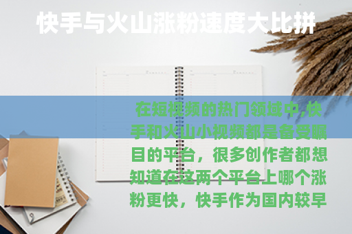 快手与火山涨粉速度大比拼