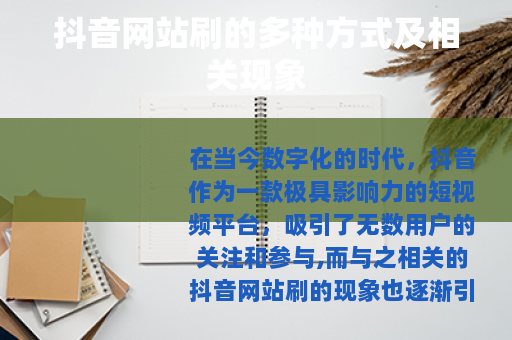 抖音网站刷的多种方式及相关现象