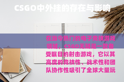 CSGO中外挂的存在与影响