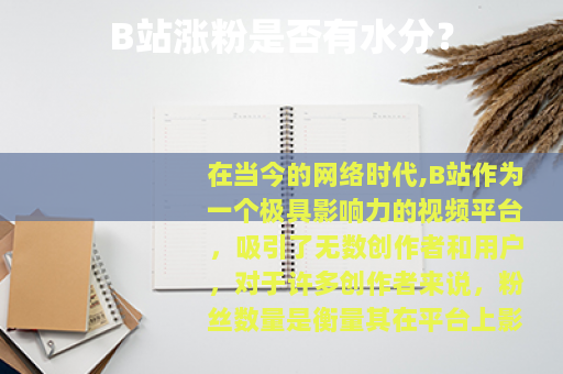 B站涨粉是否有水分？