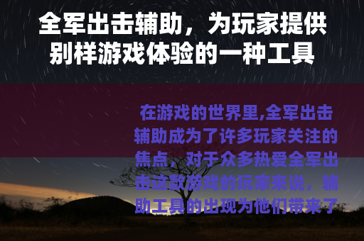 全军出击辅助，为玩家提供别样游戏体验的一种工具