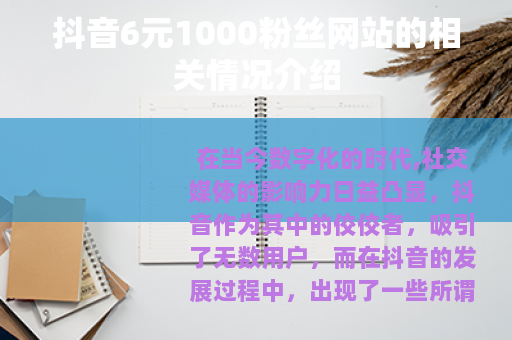 抖音6元1000粉丝网站的相关情况介绍