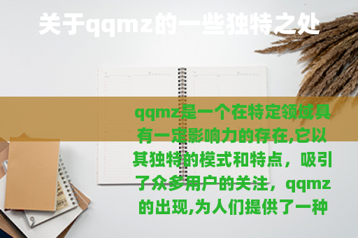 关于qqmz的一些独特之处