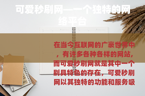 可爱秒刷网—一个独特的网络平台