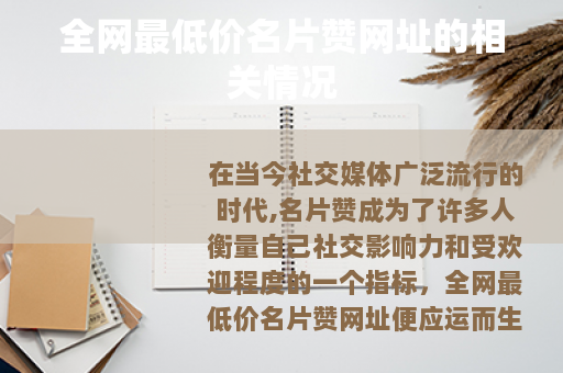 全网最低价名片赞网址的相关情况