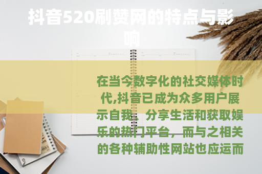 抖音520刷赞网的特点与影响