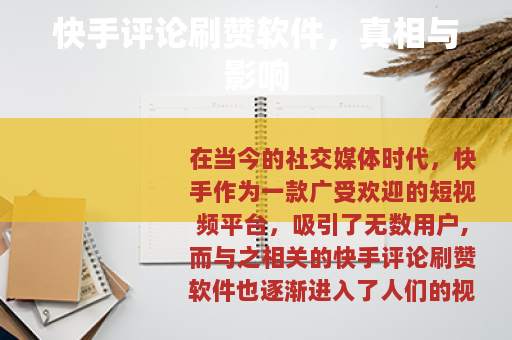 快手评论刷赞软件，真相与影响