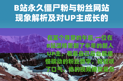 B站永久僵尸粉与粉丝网站现象解析及对UP主成长的实际影响