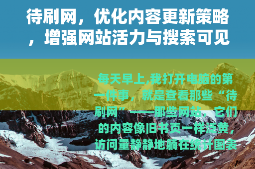 待刷网，优化内容更新策略，增强网站活力与搜索可见性