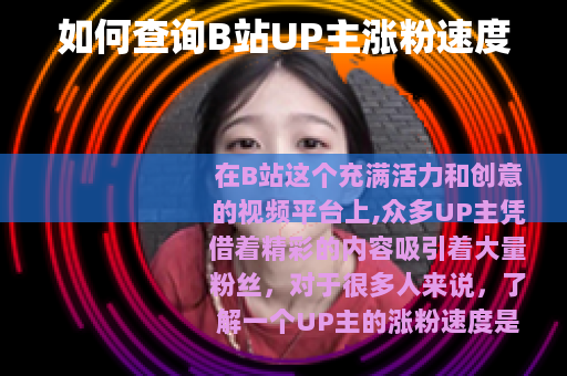 如何查询B站UP主涨粉速度